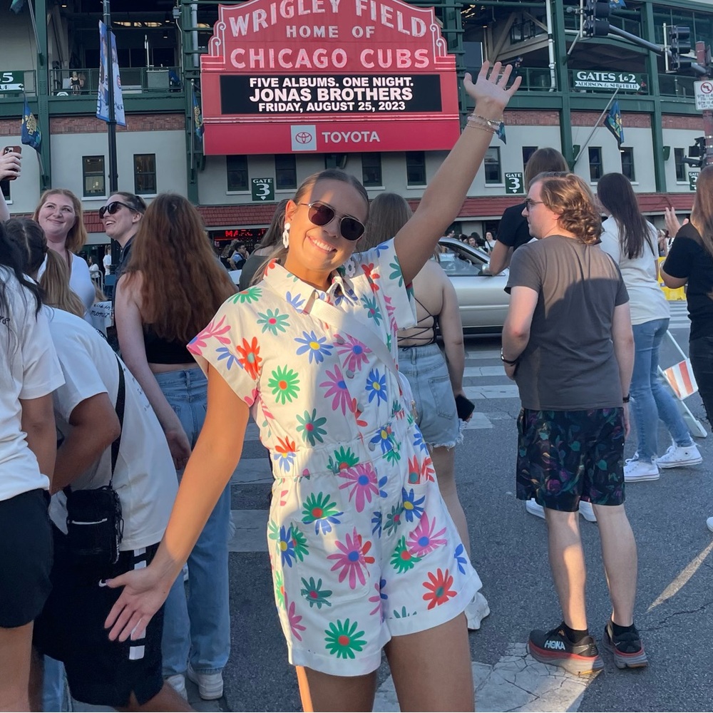 FUNKY FLORAL ROMPER
